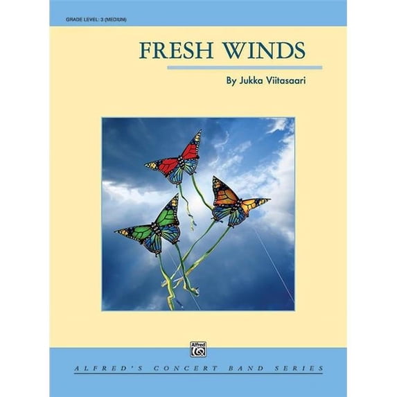 Alfred 00-48151 Fresh Winds Concert Band Conductor Score & Parts Book, Grade 3