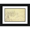 thumbnail image 1 of Alfred Bonnardot 14x11 Black Ornate Wood Framed Double Matted Museum Art Print Titled: Abbey Saint -Martin (1801 - 1900), 1 of 5