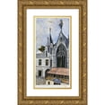 thumbnail image 1 of Alfred Bonnardot 9x14 Gold Ornate Wood Frame and Double Matted Museum Art Print Titled - La Sainte -Chapelle, Courthouse (1801 - 1900), 1 of 4