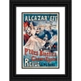 thumbnail image 1 of Alfred Choubrac 17x24 Black Ornate Framed Double Matted Museum Art Print Titled: Alcazar D'Ete Every Evening Little Binettes Champs Elysees (1880-1900), 1 of 5