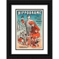 thumbnail image 1 of Alfred Choubrac 17x24 Black Ornate Framed Double Matted Museum Art Print Titled: Hippodrome at the Alma Les Nains Bridge (1873-1883), 1 of 5