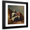thumbnail image 1 of Alfred De Dreux 20x23 Black Modern Framed Museum Art Print Titled - Seated Arab Man with Horse (Possibly Ca. 1850-58), 1 of 5