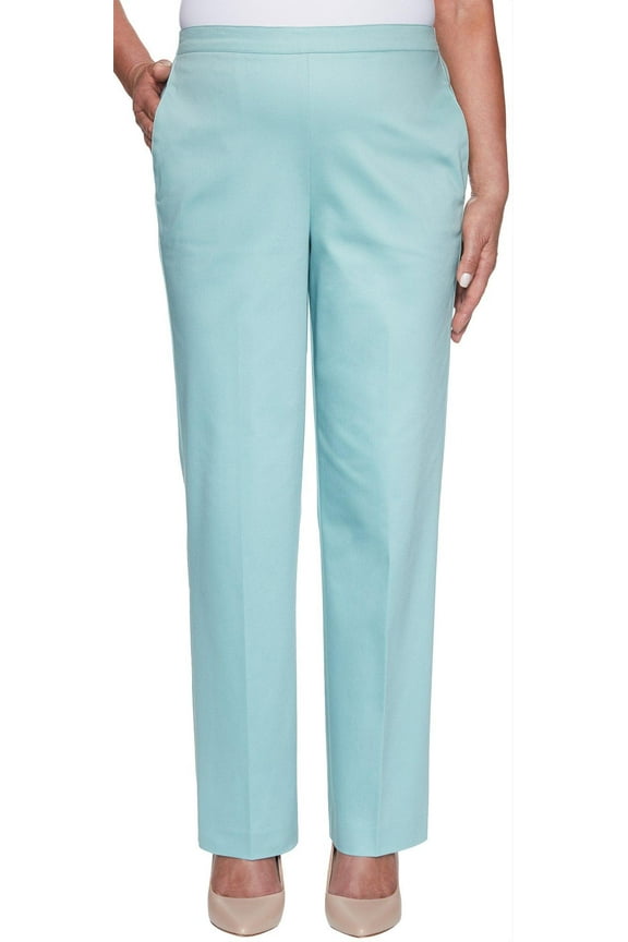 Plus Solid Pull On Pants