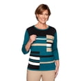 thumbnail image 1 of Alfred Dunner Sweater Color Block Cotton Acrylic (Milard, 3X) Multi, 1 of 2