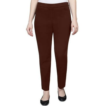 Alfred Dunner Women's Slimming Allure Stretch Short Length Pants