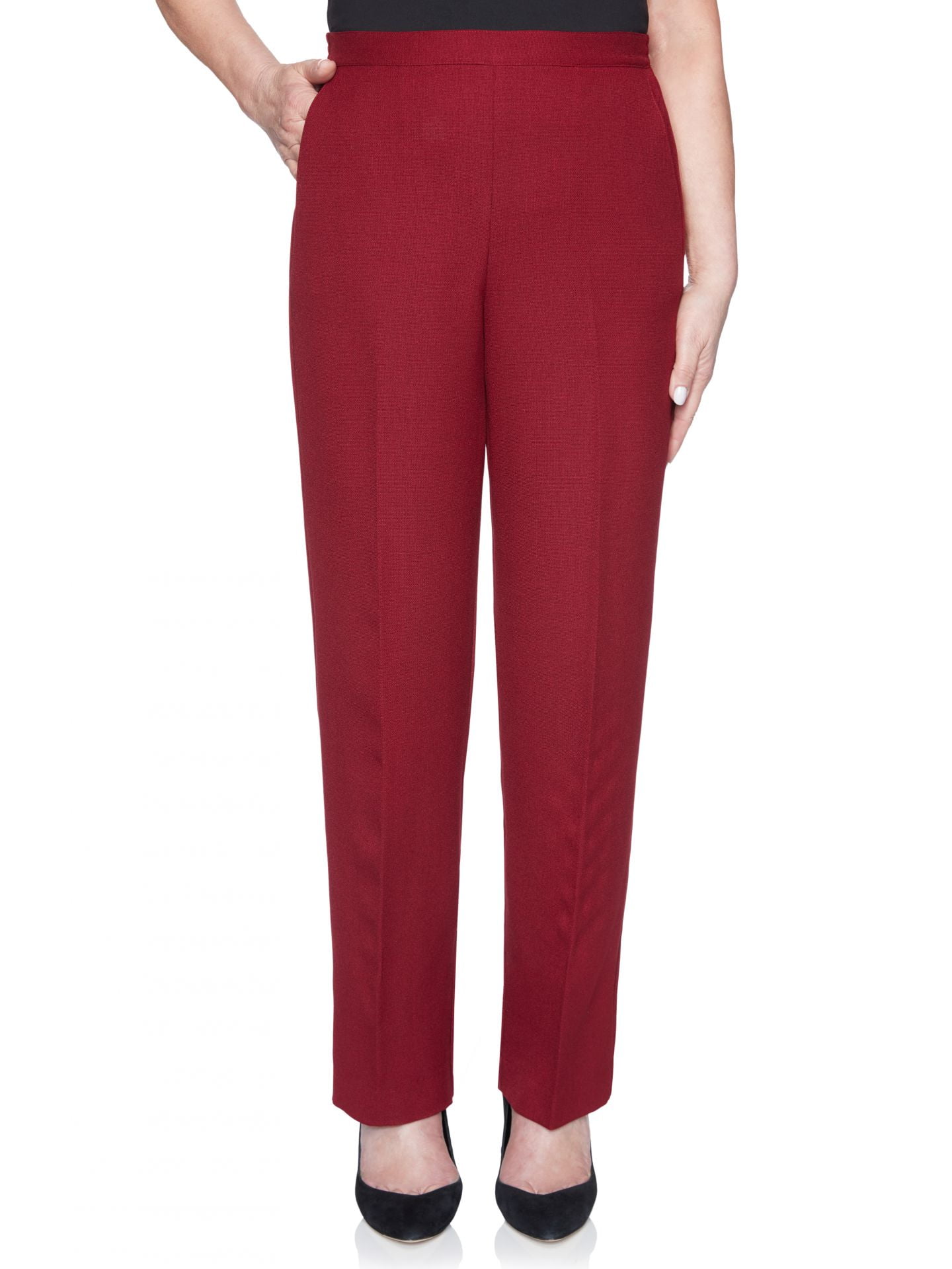 alfred dunner flat front pants petite