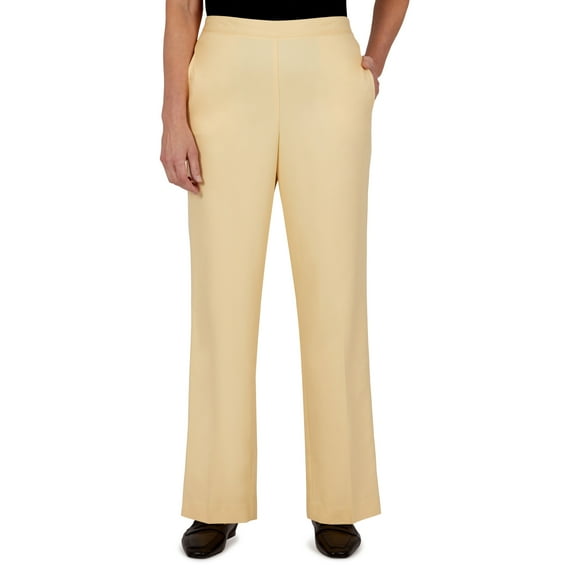 Alfred Dunner Women's Microfiber Short Length Pant