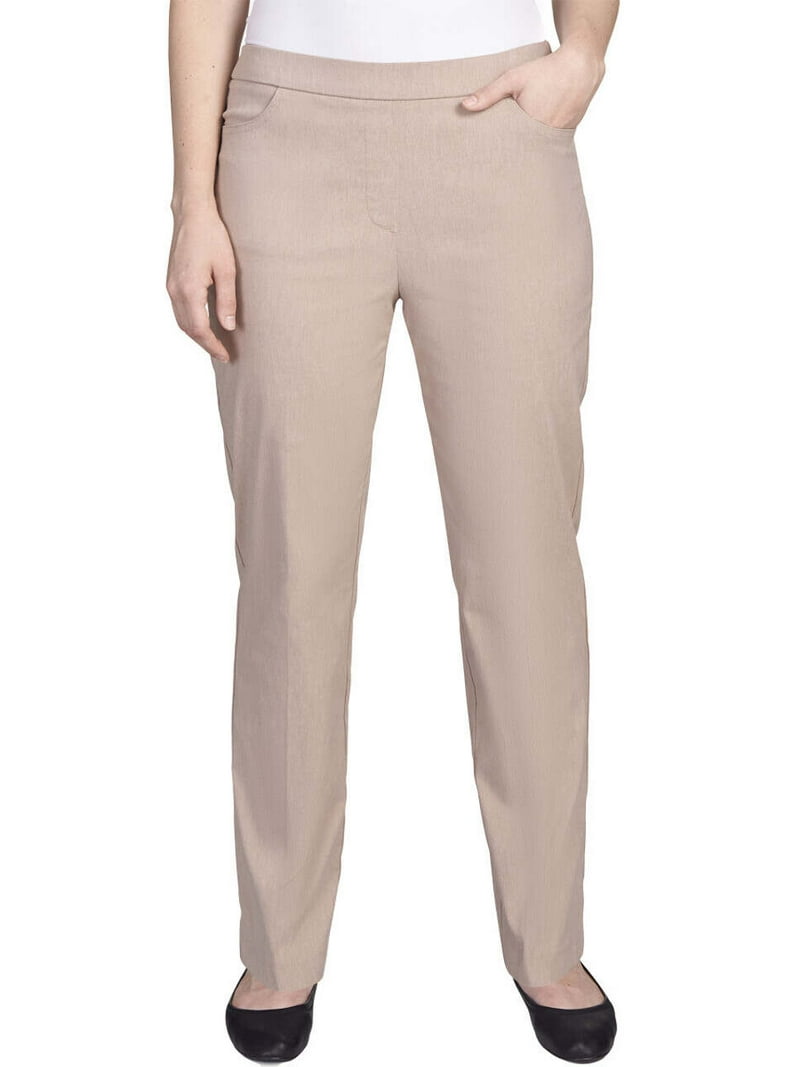 Alfred Dunner Women's Petite Slimming Allure Stretch Pants