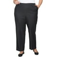 thumbnail image 1 of Alfred Dunner Women's Plus Size Black Denim Comfort Waistband Pant, 1 of 3