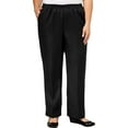 thumbnail image 1 of Alfred Dunner Women's Plus Size Solid Elastic Waist Pants, 1 of 3