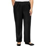 Alfred Dunner Women's Plus Size Solid Elastic Waist Pants
