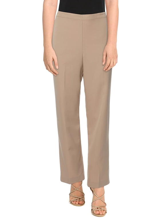 Women's San Antonio Twill Mid-Rise Straight Leg Average Length Pant - Plus, Tan, 22 Plus