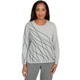 thumbnail image 1 of Alfred Dunner Womens Abstract Cording Sweater, 1 of 4