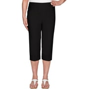 Alfred Dunner Womens Allure Stretch Clamdigger Pant