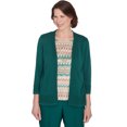 thumbnail image 1 of Alfred Dunner Womens  Biadere Two In One Sweater Top With Necklace, 1 of 6