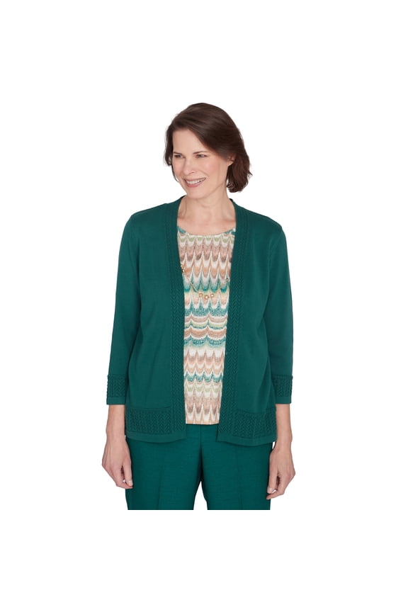 Womens Biadere Two In One Sweater Top With Necklace