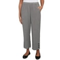 thumbnail image 1 of Alfred Dunner Womens Button Cuffed All Around Elastic Ankle Pant, 1 of 4