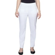 Alfred Dunner Womens Classic Allure Fit Proportioned Pant With Elastic Comfort Waistband