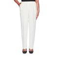 thumbnail image 1 of Alfred Dunner Womens Classic Signature Fit Textured Trousers With All-Around Elastic Waistband, 1 of 2