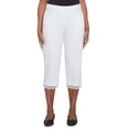 thumbnail image 1 of Alfred Dunner Womens Comfort Allure Embellished Capri Pant, 1 of 4