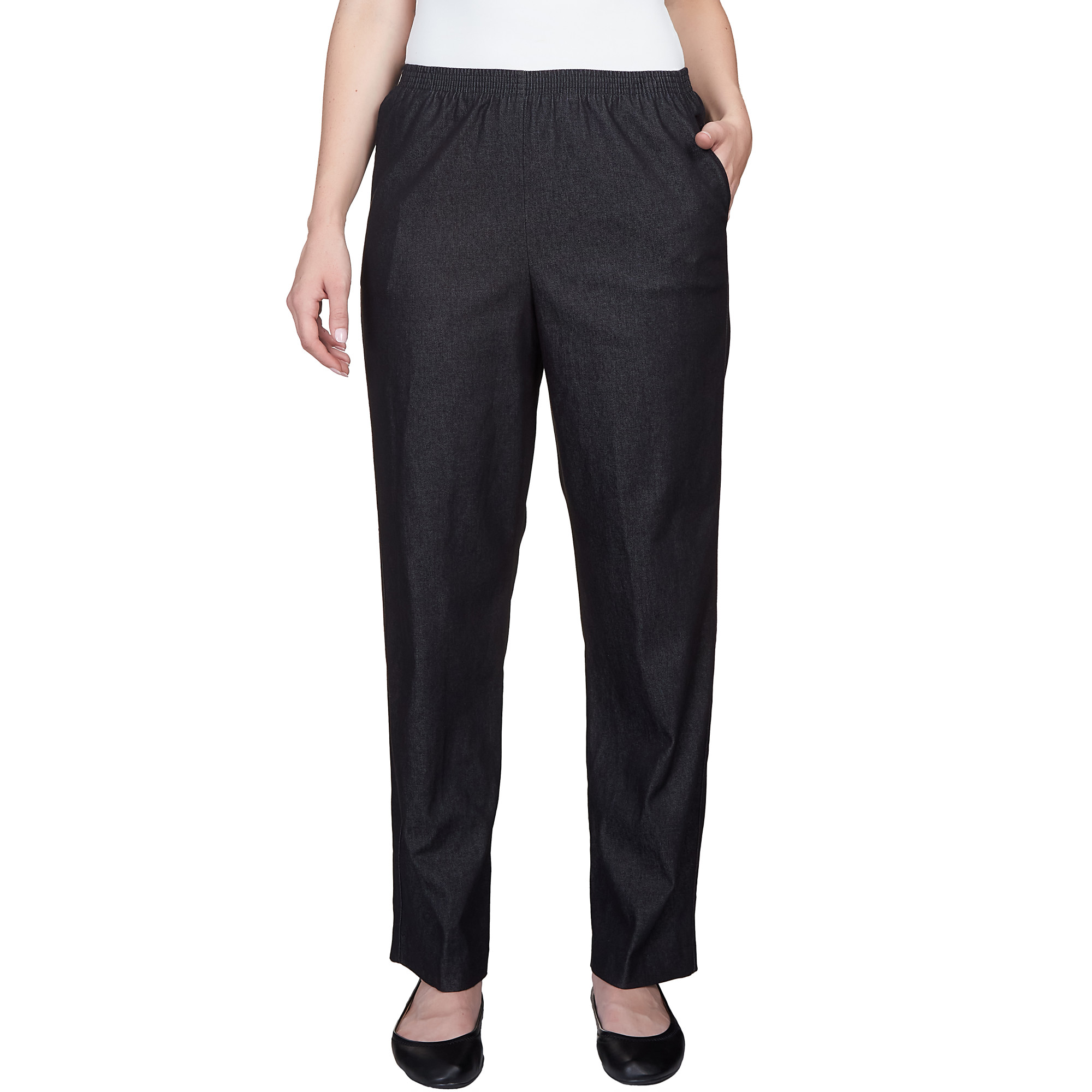 Chic Women's Easy Fit Elastic Waist Pull On Pant - Walmart.com