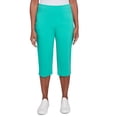 thumbnail image 1 of Alfred Dunner Womens Flat Front Allure Classic Clamdigger Pant, 1 of 4