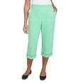 thumbnail image 1 of Alfred Dunner Womens Lace Dotted Trim Capri, 1 of 4