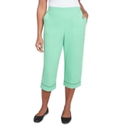 Alfred Dunner Lake Geneva 11 Wale Corduroy - Pantalones Cortos Para Mujer - Gris - 16 Corto US