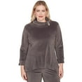 thumbnail image 1 of Alfred Dunner Womens Luxe Cowl Neck Top, 1 of 4