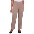 Alfred Dunner Womens Millennium Faux Fly Front Short Length Pant