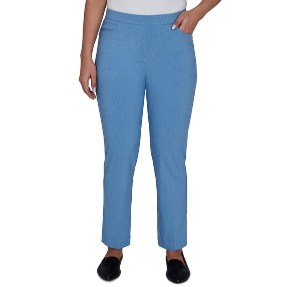 Alfred Dunner Womens Millennium Flat Front Short Length Pant