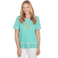 thumbnail image 1 of Alfred Dunner Womens Owl Knit Striped Tee, 1 of 4