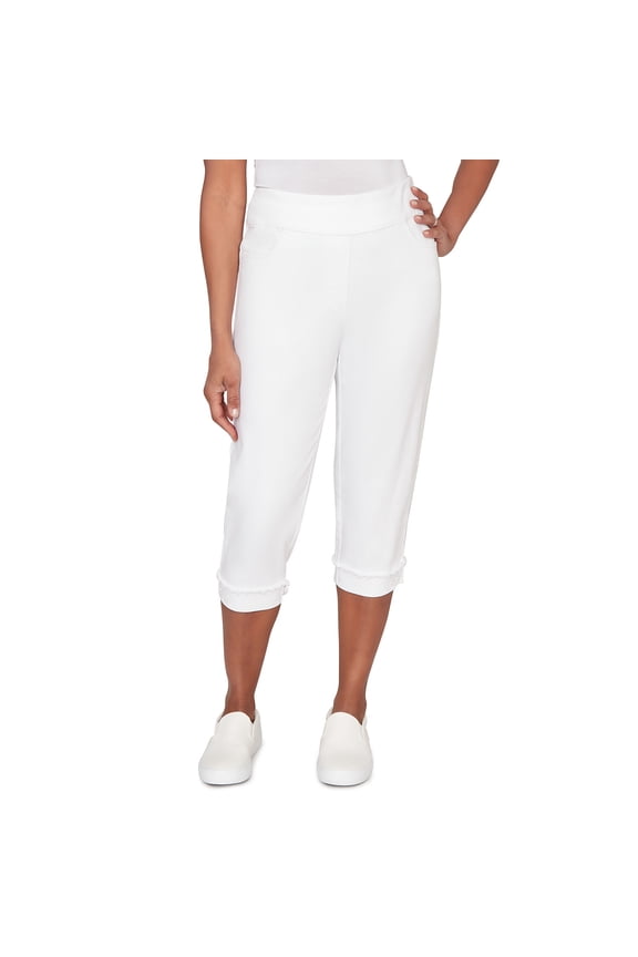 Womens Pearl Denim Super Stretch Capri