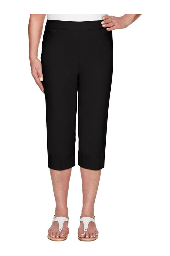 Womens Petite Allure Stretch Clamdigger Pant