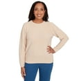 thumbnail image 1 of Alfred Dunner Womens Petite Cable Chenille Pullover Sweater, 1 of 4