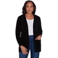 thumbnail image 1 of Alfred Dunner Womens Petite  Chenille Cardigan With Pockets, 1 of 6