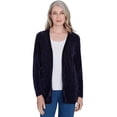 thumbnail image 1 of Alfred Dunner Womens Petite  Chenille Cardigan With Pockets, 1 of 6