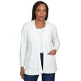 thumbnail image 1 of Alfred Dunner Womens Petite Chenille Long Open Cardigan, 1 of 6