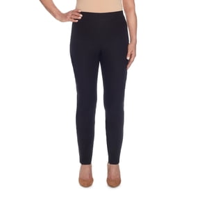 Alfred Dunner Plus Classic Allure Fit Proportioned Pant with Elastic Comfort Waistband Average Length