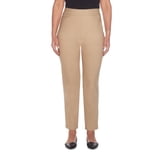 Alfred Dunner Plus Classic Allure Fit Proportioned Pant with Elastic Comfort Waistband Short Length