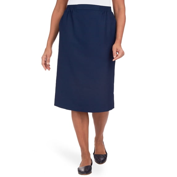 Alfred Dunner Womens Petite Classic Fit Skirt