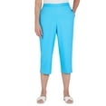 thumbnail image 1 of Alfred Dunner Womens Petite  Embellished Cuff Twill Capri, 1 of 6