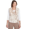thumbnail image 1 of Alfred Dunner Womens Petite Faux Fur Collared Vest, 1 of 4