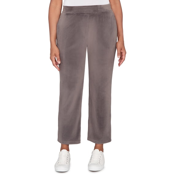Alfred Dunner Womens Petite Luxe Double Knit Short Length Pant