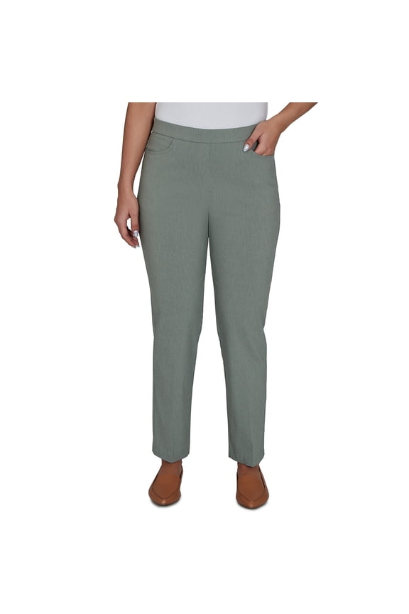 Womens Petite Millennium Flat Front Short Length Pant