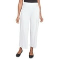 thumbnail image 1 of Alfred Dunner Womens Petite Pleated Wide Leg Ankle Pants, 1 of 4