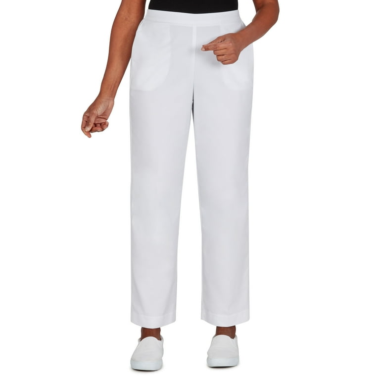 Alfred dunner petite white pants sale