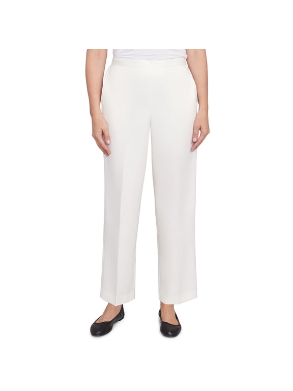 Womens Petite Soft Heather Microfiber Average Length Pant