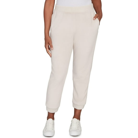 Alfred Dunner Womens Petite Soft Luxe Knit Jogger