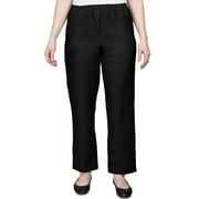 Alfred Dunner Womens Petite Elastic Waist Short Length Pant